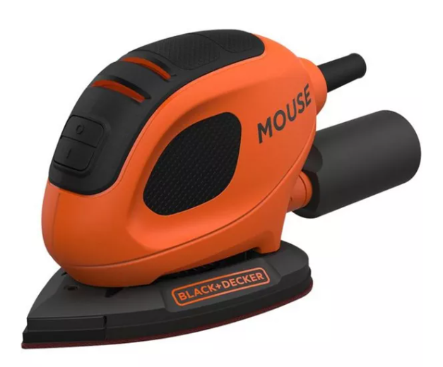 BLACK + DECKER BEW230-GB 55 W Mouse Sander - Orange & Black
