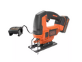 BLACK + DECKER 18V Cordless Jigsaw - Black & Orange