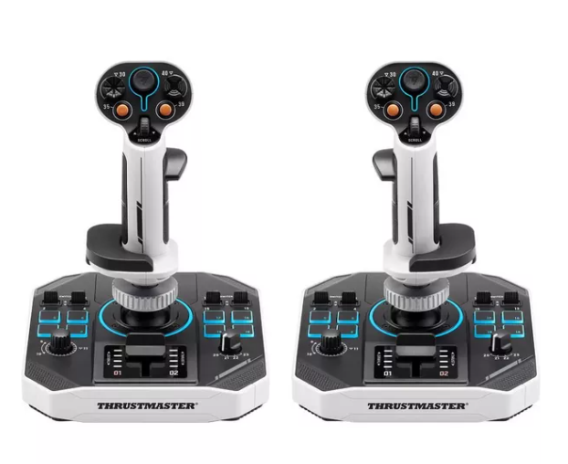 THRUSTMASTER Sol-R 2 HOSAS Space Sim Duo Joystick - White & Black